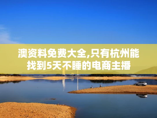 澳资料免费大全,只有杭州能找到5天不睡的电商主播