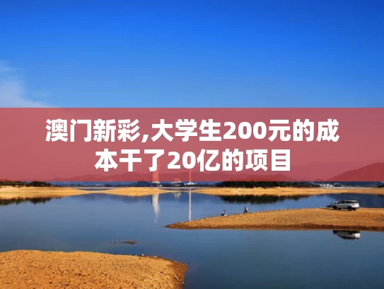 澳门新彩,大学生200元的成本干了20亿的项目